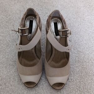 Dolce & Gabbana Leather & Rattleskin Heels Size 36